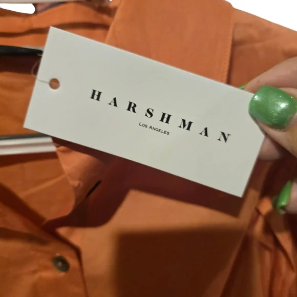 Harshman Lois Popover Shirt XS Persimmon NWT - Picture 7 of 8